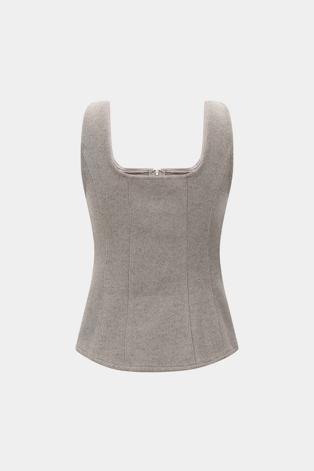 Woolen Zipper Cami Top - Flockneti