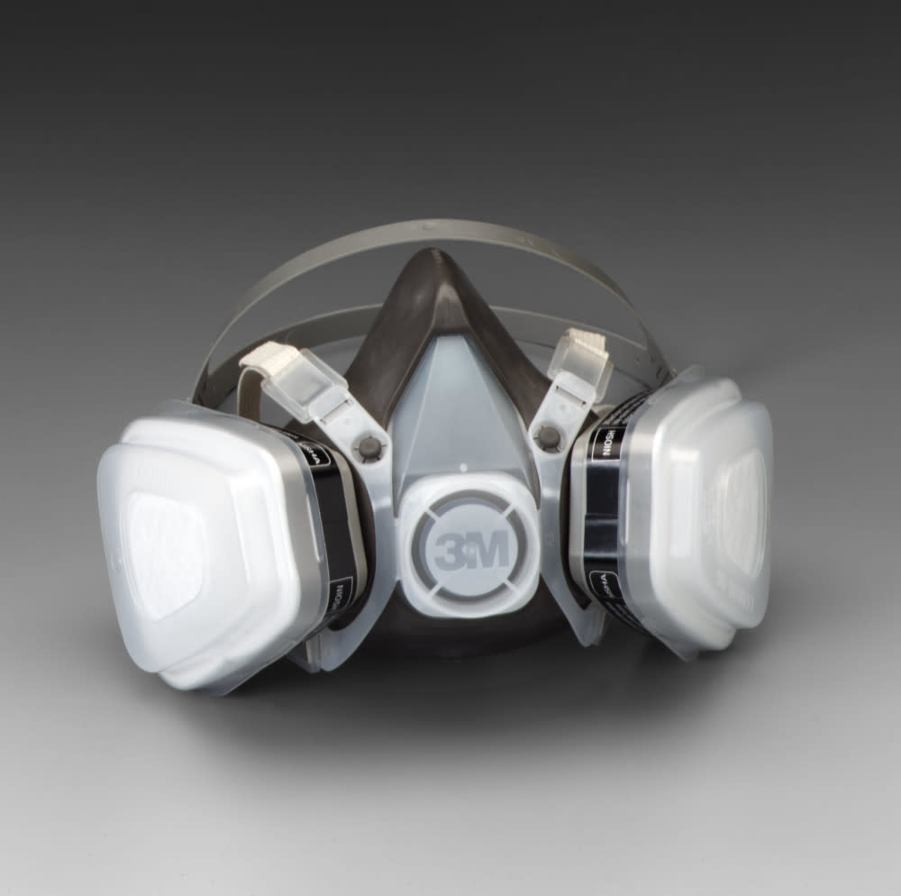 3M Half Facepiece Disposable Respirator Assembly 53P71 Organic Vapor/P95 Respiratory Protection Large - Flockneti