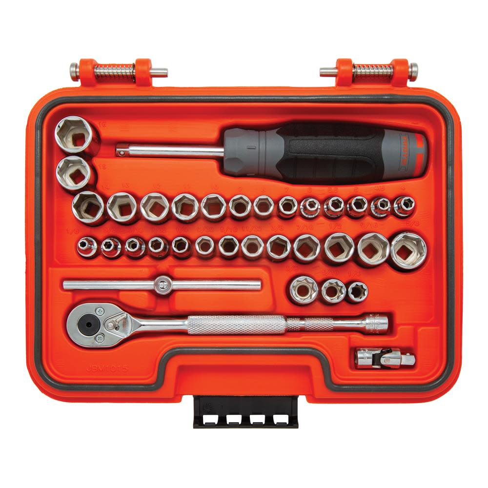 Proto Socket Set 1/4 DR 36pc SAE & MM 6pt - Flockneti