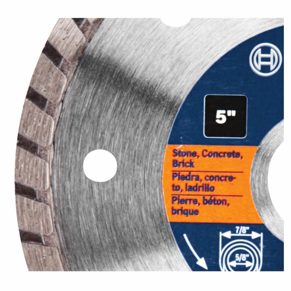 Bosch 5″ Premium Turbo Rim Diamond Blade for Smooth Cuts - Flockneti