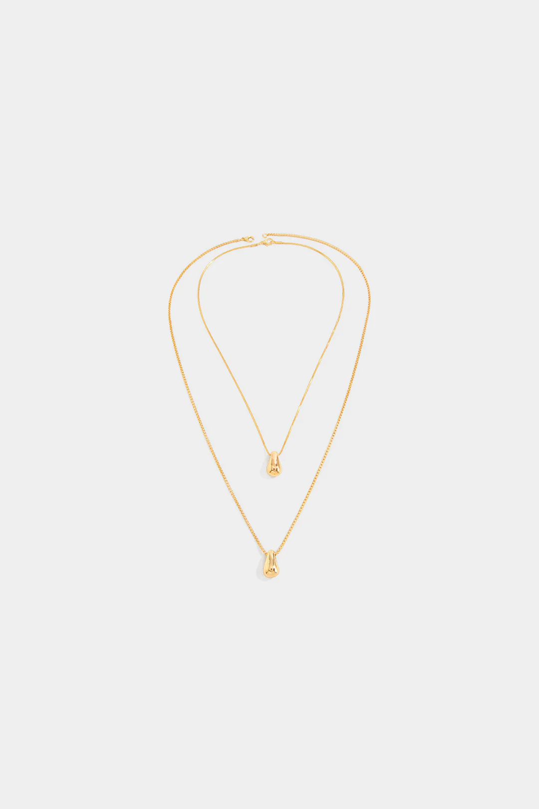 Water Droplet Double Layer Necklace - Flockneti