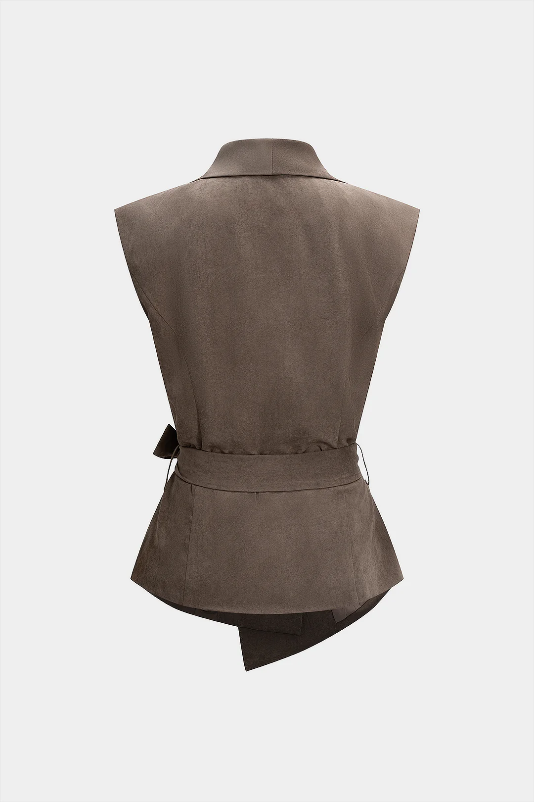 Tie Front Asymmetrical Tank Top - Flockneti