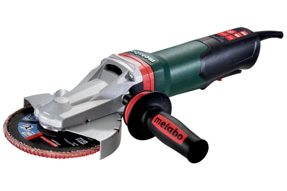 Metabo WEPBF 15-150 Quick 6In Flat Head Angle Grinder - Flockneti