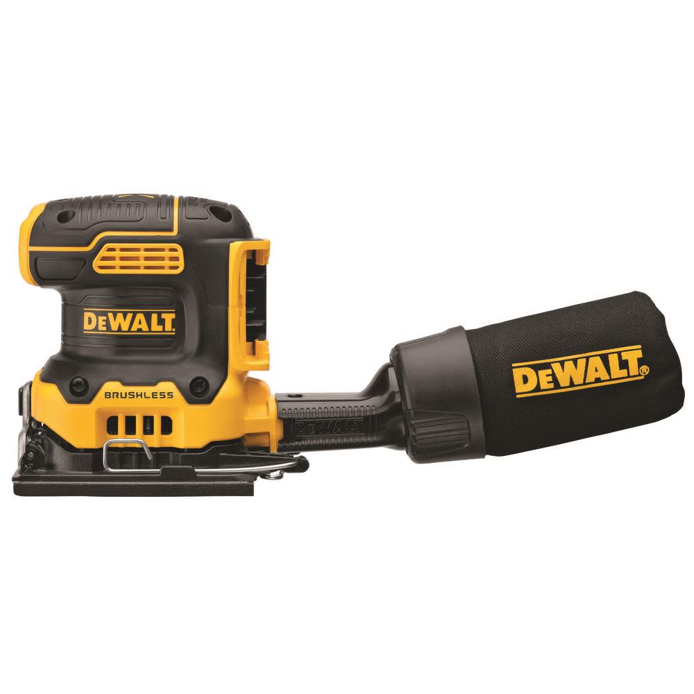 DEWALT 20V MAX XR Sander 1/4″ Sheet Variable Speed with Compact 4Ah Battery Starter Kit Bundle - Flockneti