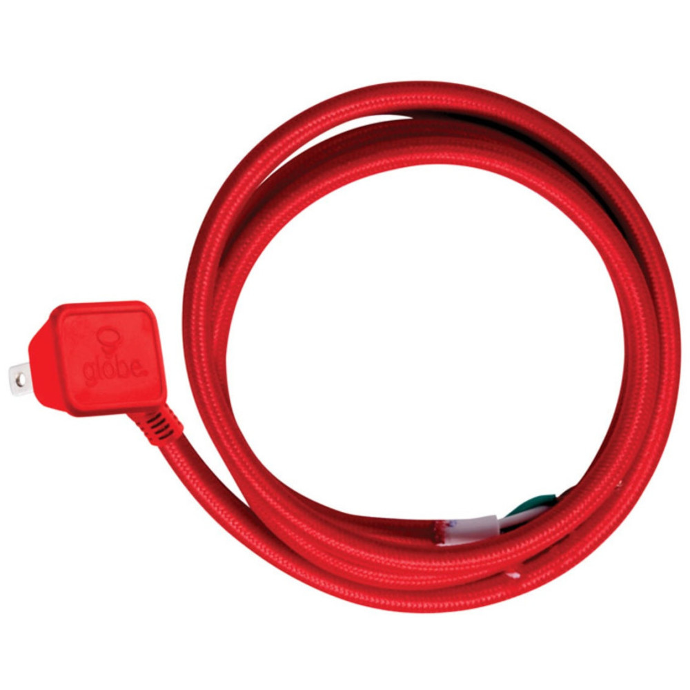 Globe Electric Mix N Match Pendant Light Cord 15′ Red 16/2 - Flockneti