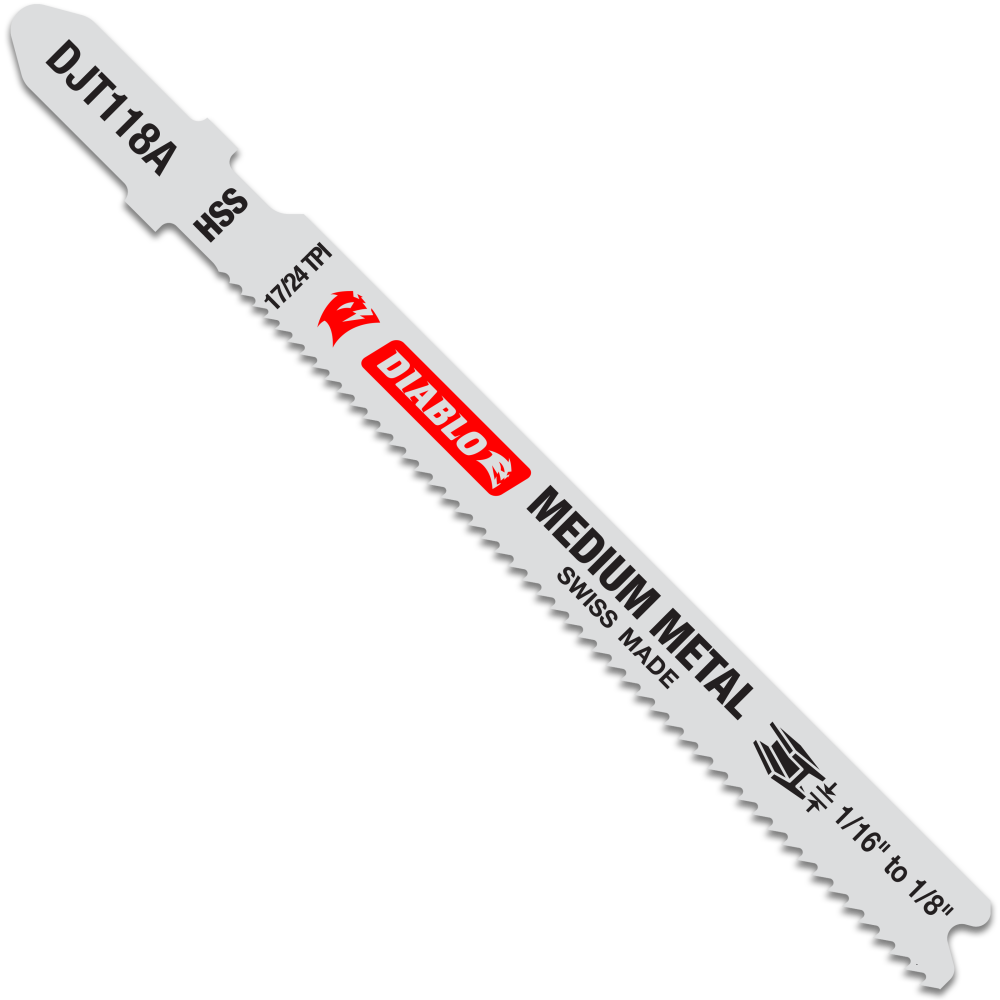 Diablo Tools 3-5/8″x17/24 TPI HiSpeed Steel T-Shank Jig Saw Blades Med Metal - Flockneti