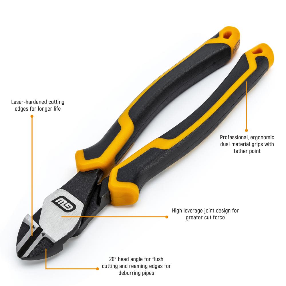 GEARWRENCH 7″ Pitbull Dual Material Diagonal Cutting Pliers - Flockneti
