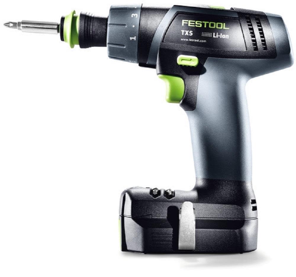 Festool Compact Drill TXS LI2.6 Plus with Right Angle Chuck – Cordless Set Kit - Flockneti
