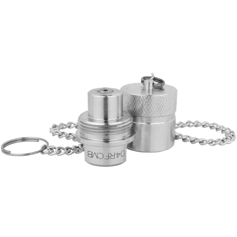Milton 1/4″ NPTF Hydraulic Regular Flow Coupler Male Half - Flockneti