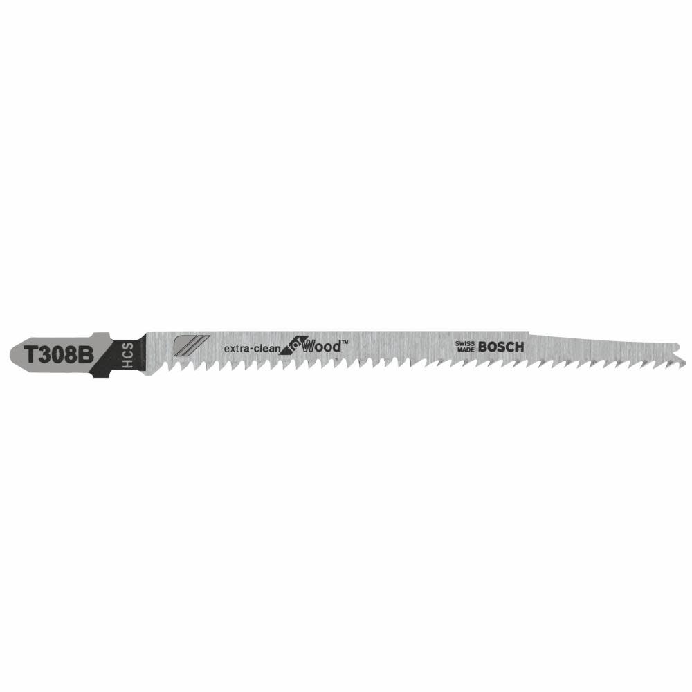 Bosch Jig Saw Blades 5pc 4 5/8″ 12 TPI Extra Clean for Wood T Shank - Flockneti