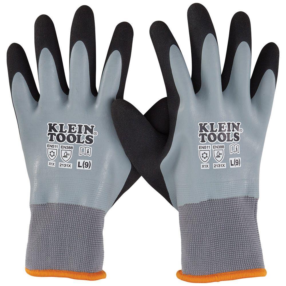 Klein Tools Thermal Dipped Gloves Large - Flockneti
