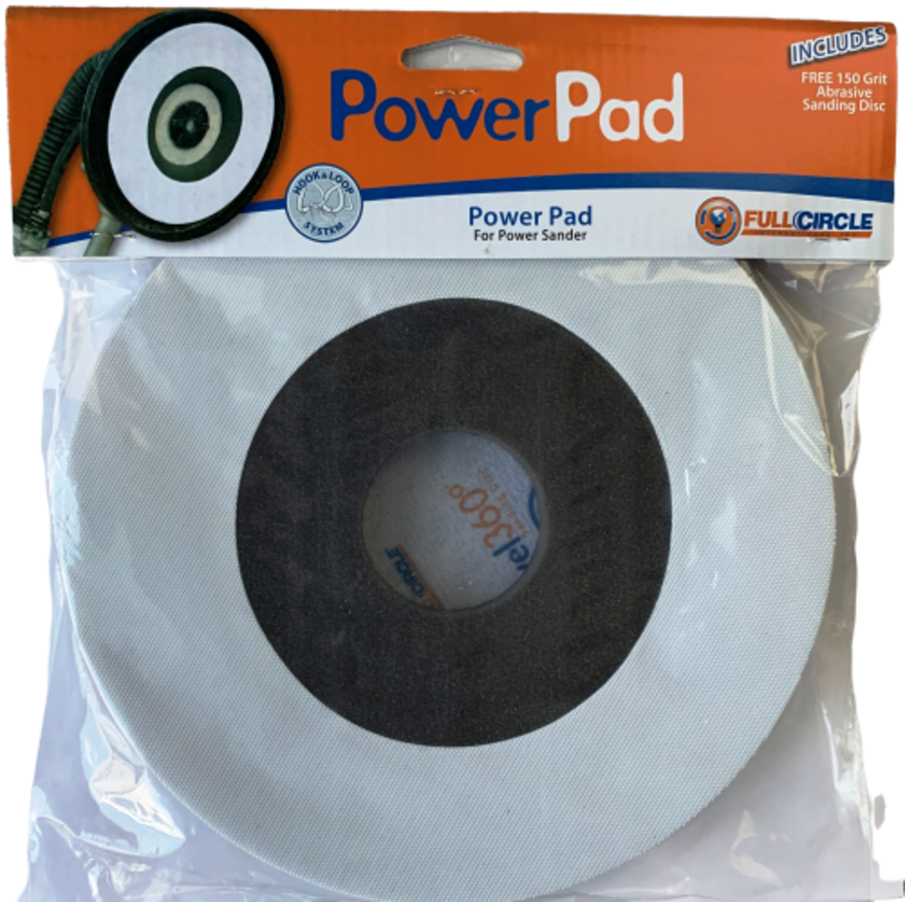 Full Circle 8-1/2 In. Foam Power Sander Pad - Flockneti