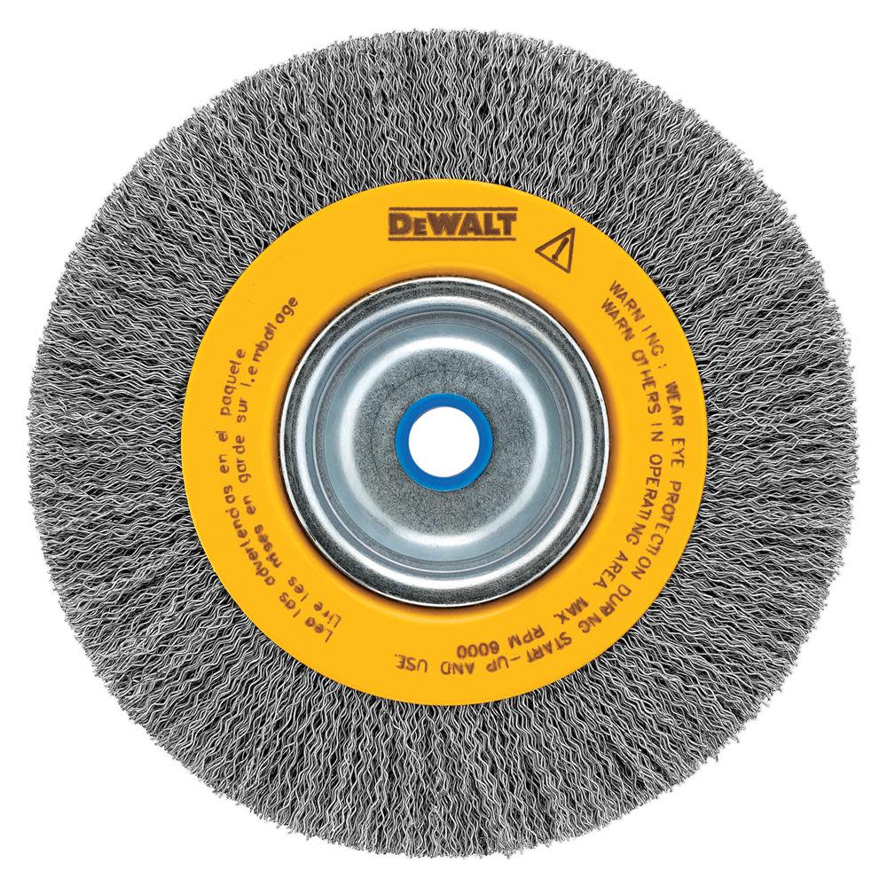 DEWALT 8 In. Crimped Wire Wheel Medium Face - Flockneti