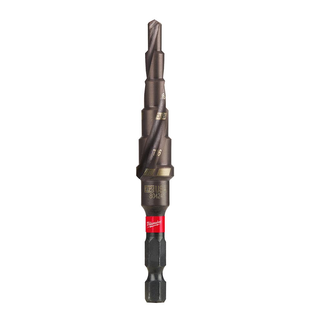 Milwaukee SHOCKWAVE Impact Duty Step Bit #2 3/16 – 1/2 in. - Flockneti