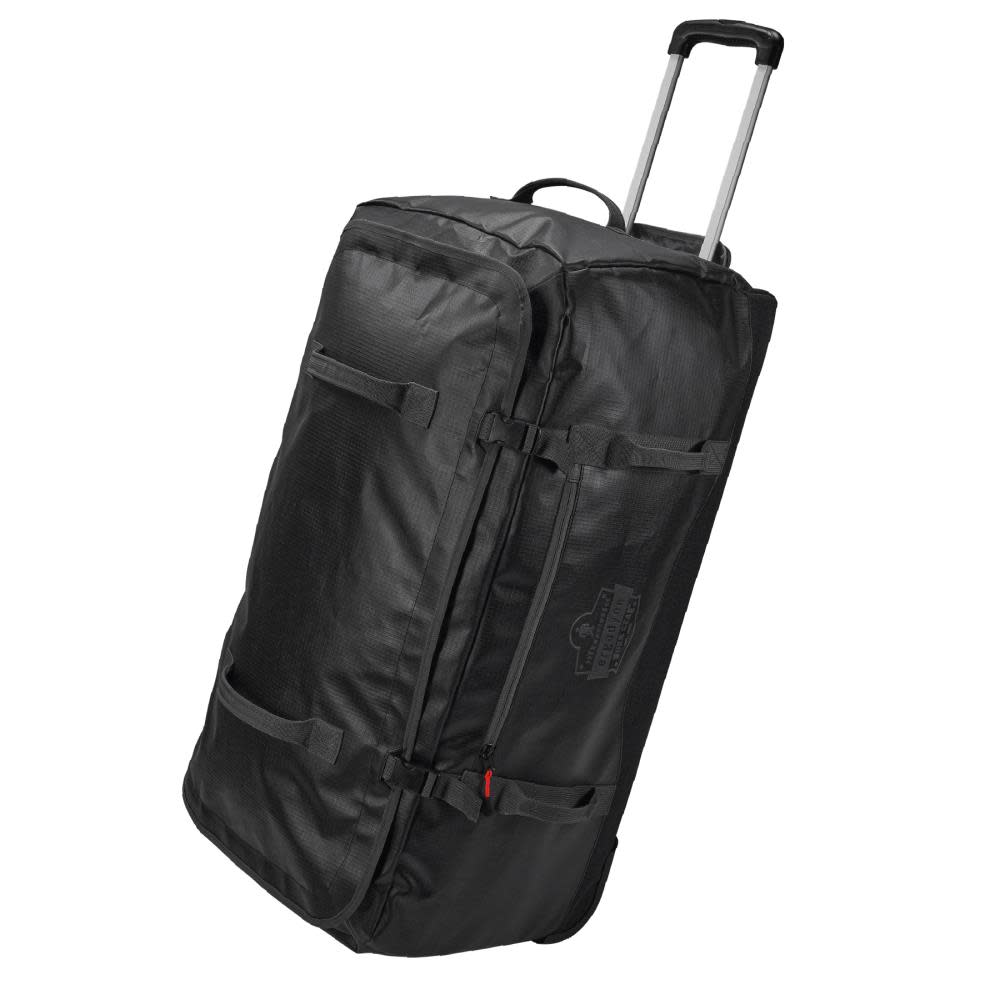 Ergodyne Arsenal 5032 L Black Water-Resistant Wheeled Duffel Bag - Flockneti