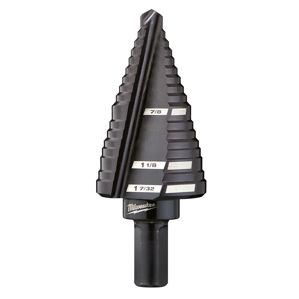 Milwaukee #11 Step Drill Bit 7/8 in. to 1-7/32 in. - Flockneti