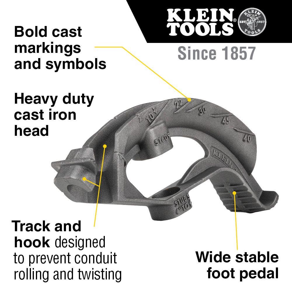 Klein Tools 3/4″ Iron Conduit Bender Head - Flockneti