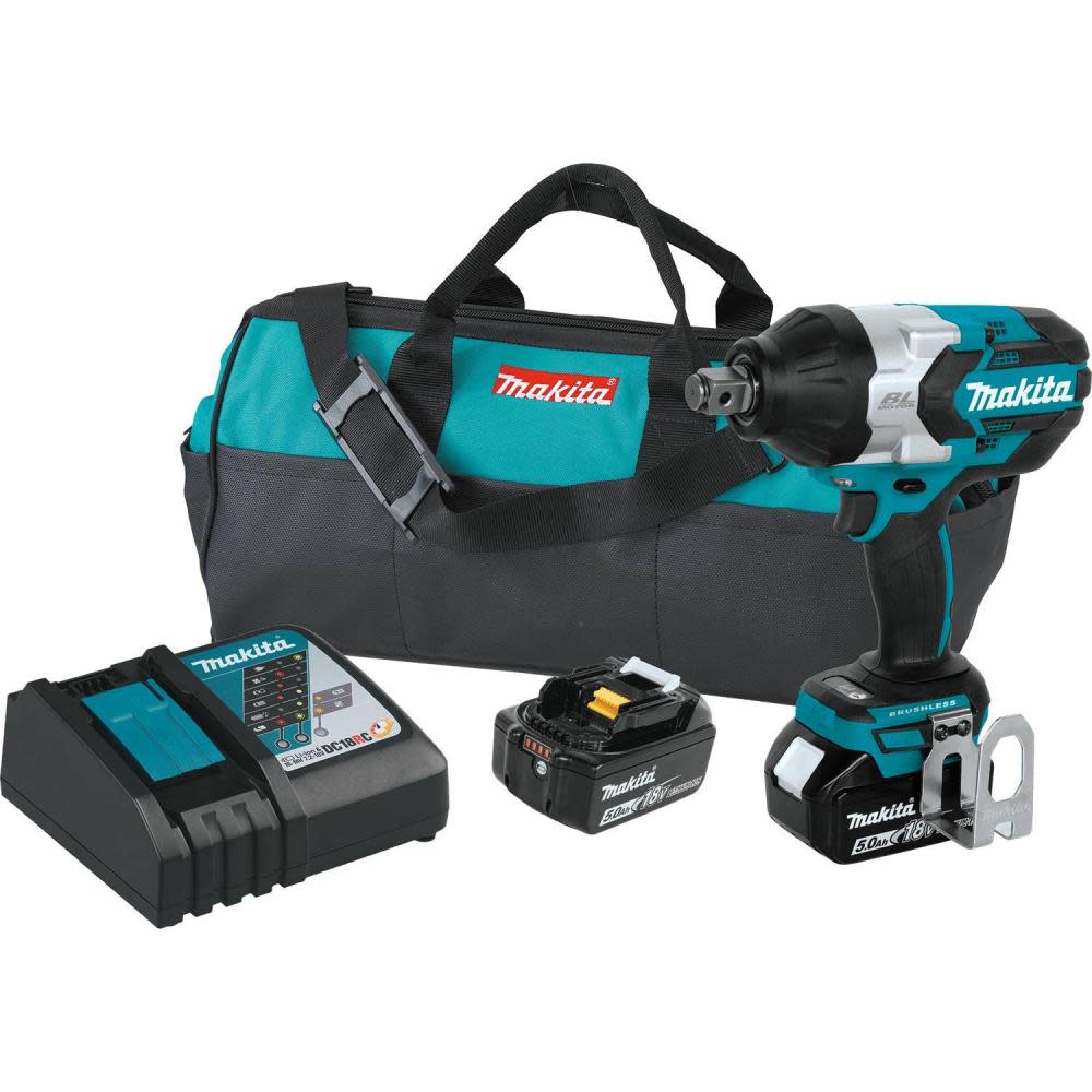 Makita 18V LXT 3/4″ Sq Drive Impact Wrench Kit with Friction Ring Anvil - Flockneti