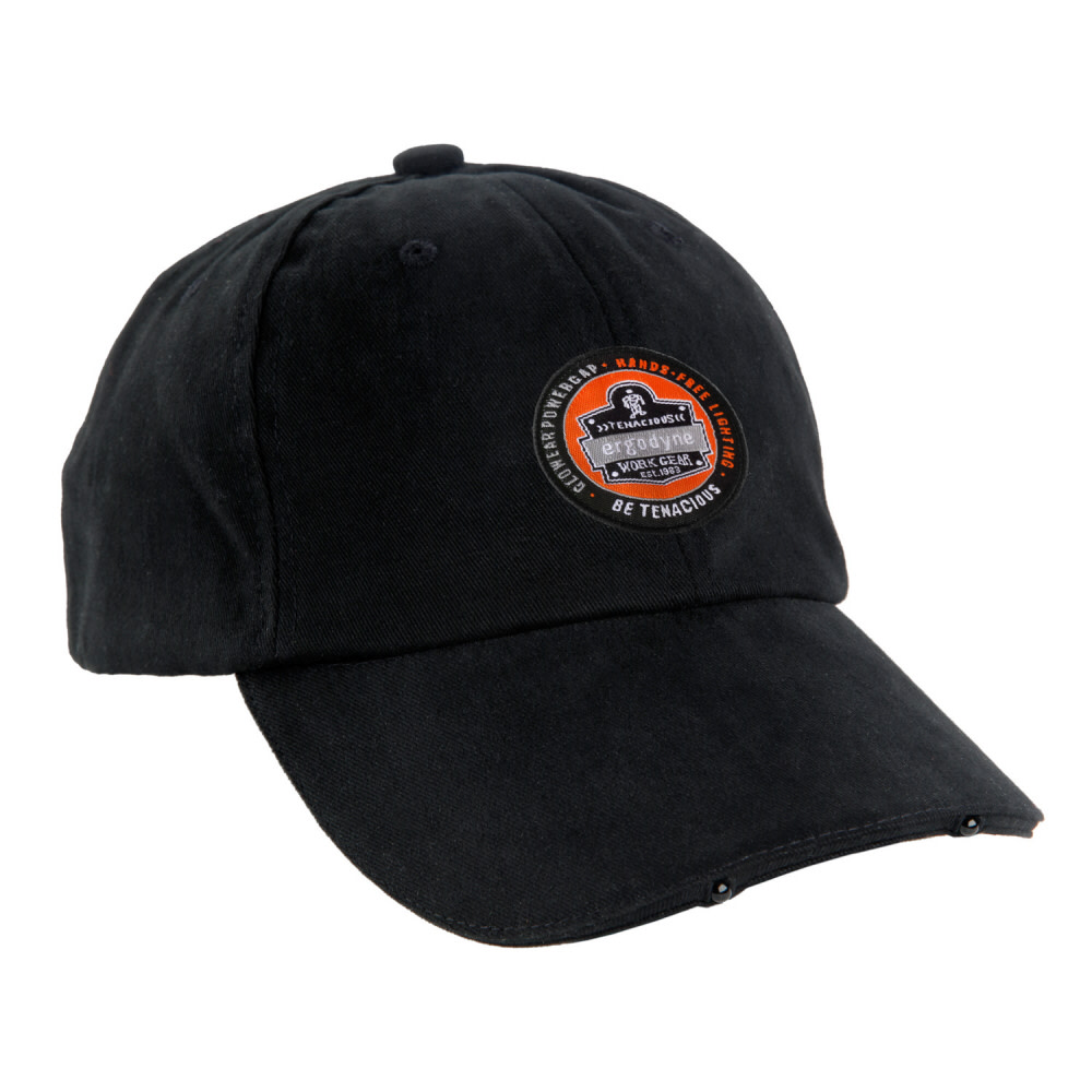 Ergodyne GloWear 8940 LED Lighted Cap – Black - Flockneti