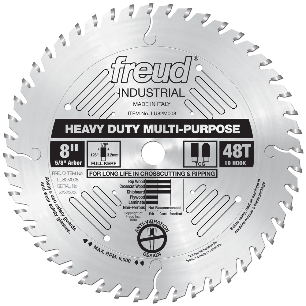Freud 8″ Heavy Duty Multi-Purpose Blade - Flockneti
