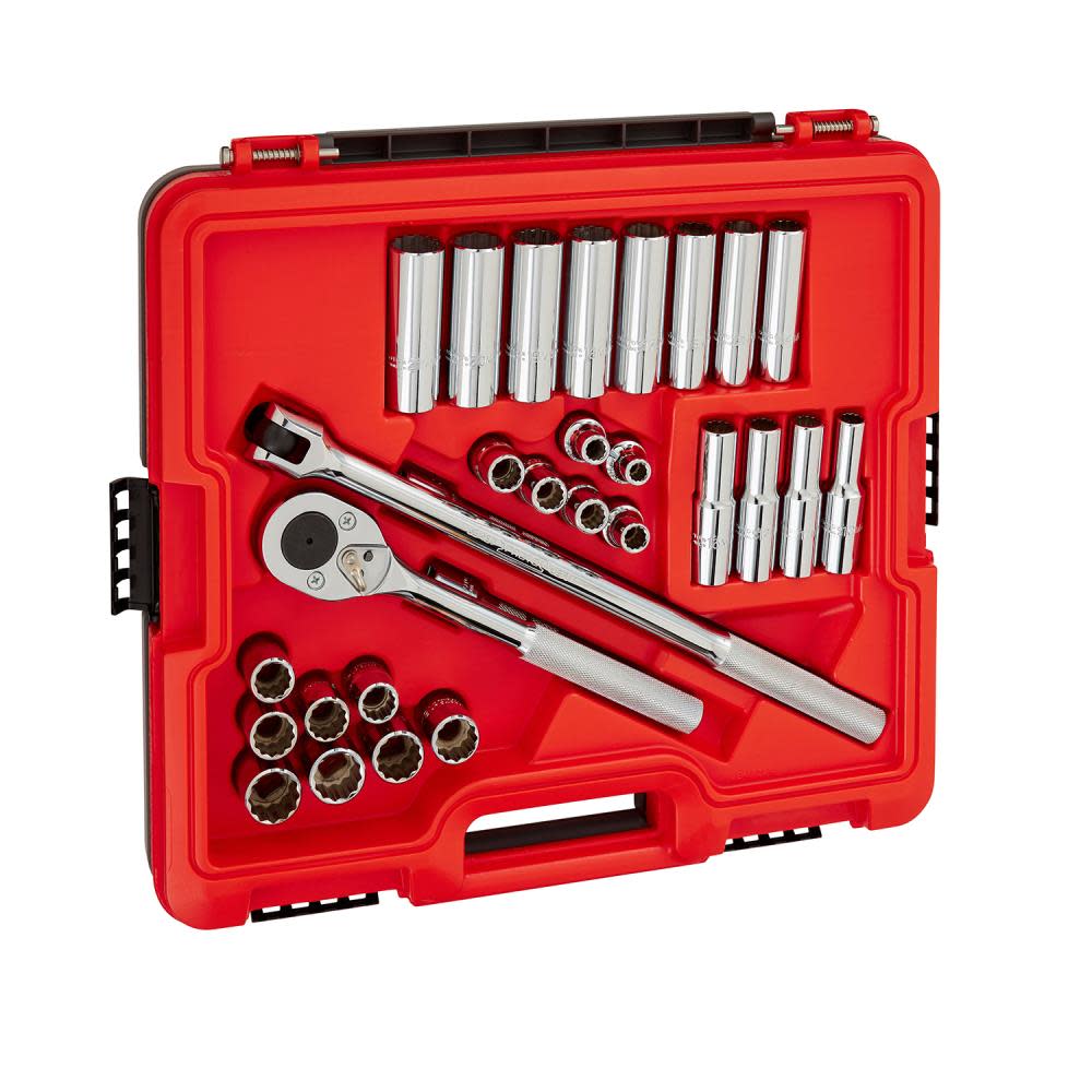 Proto Socket Set 1/2 DR 30pc MM 12pt - Flockneti