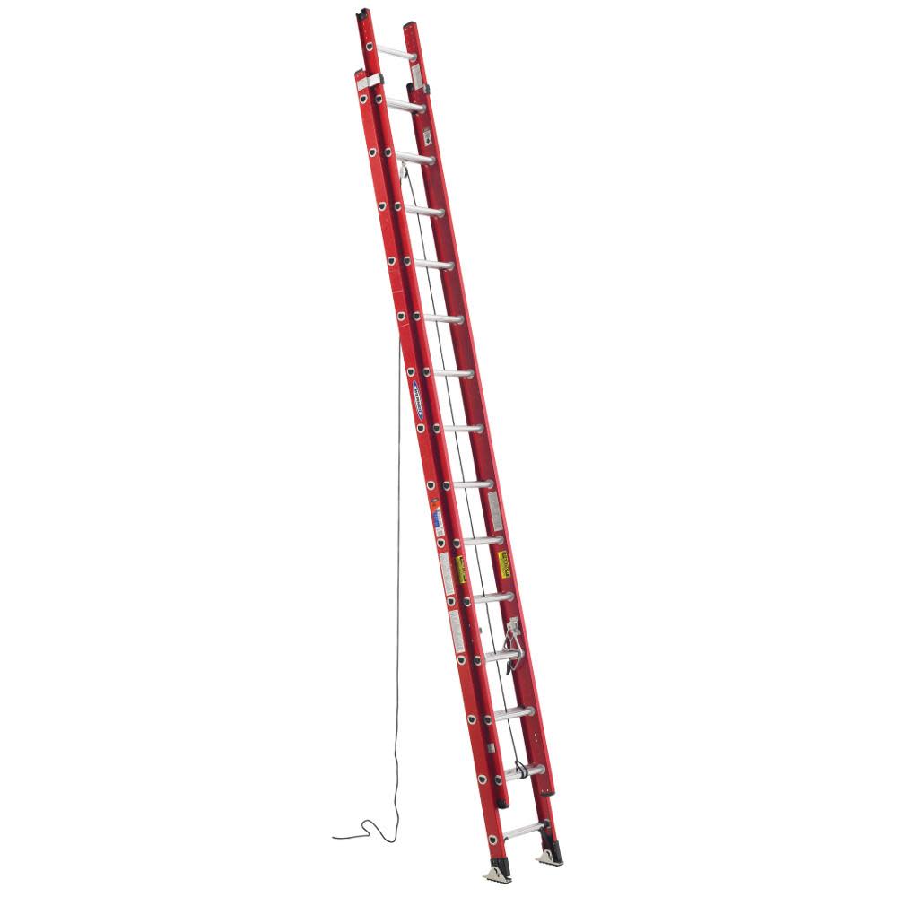 Werner 28 Ft. Type IA Fiberglass D-Rung Extension Ladder - Flockneti