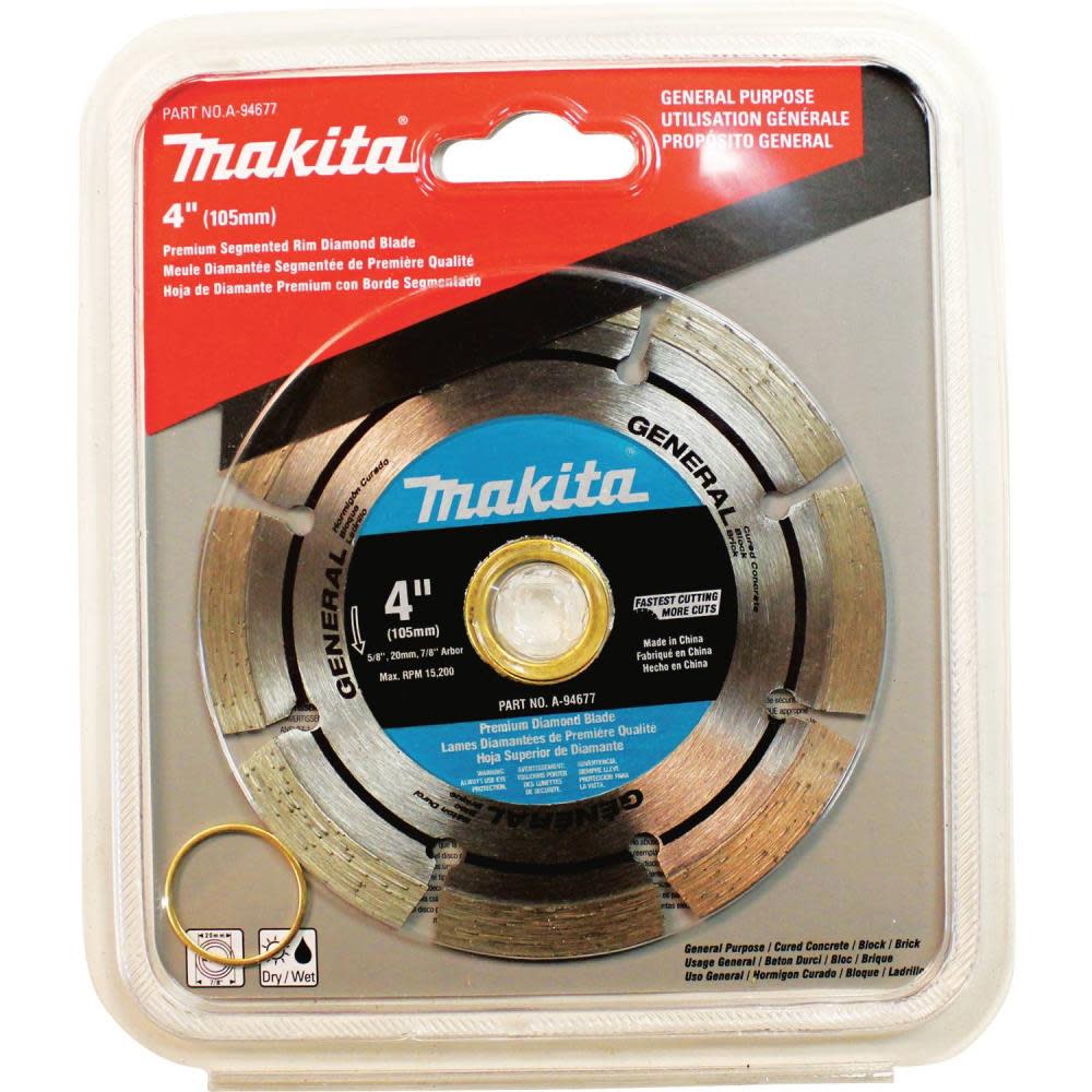 Makita 4″ Diamond Blade Segmented General Purpose - Flockneti