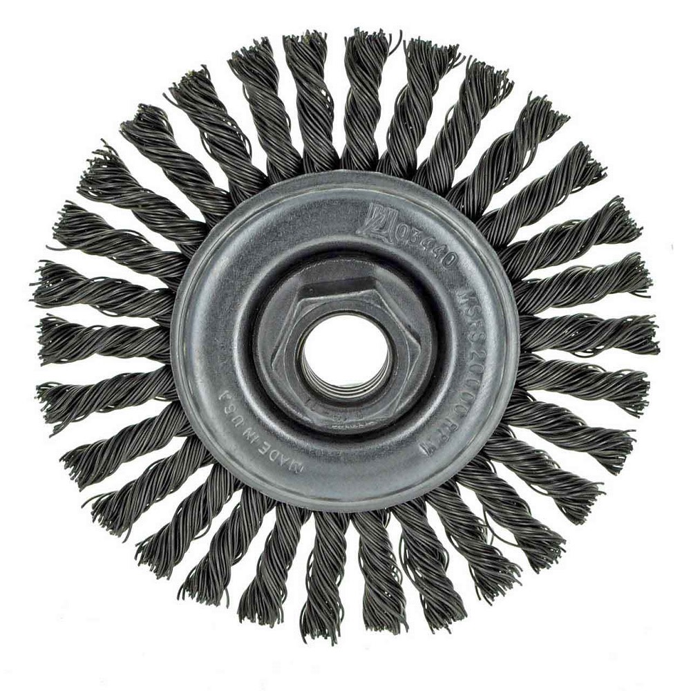 United Abrasives 4″ Carbon Steel Knot Wheel - Flockneti