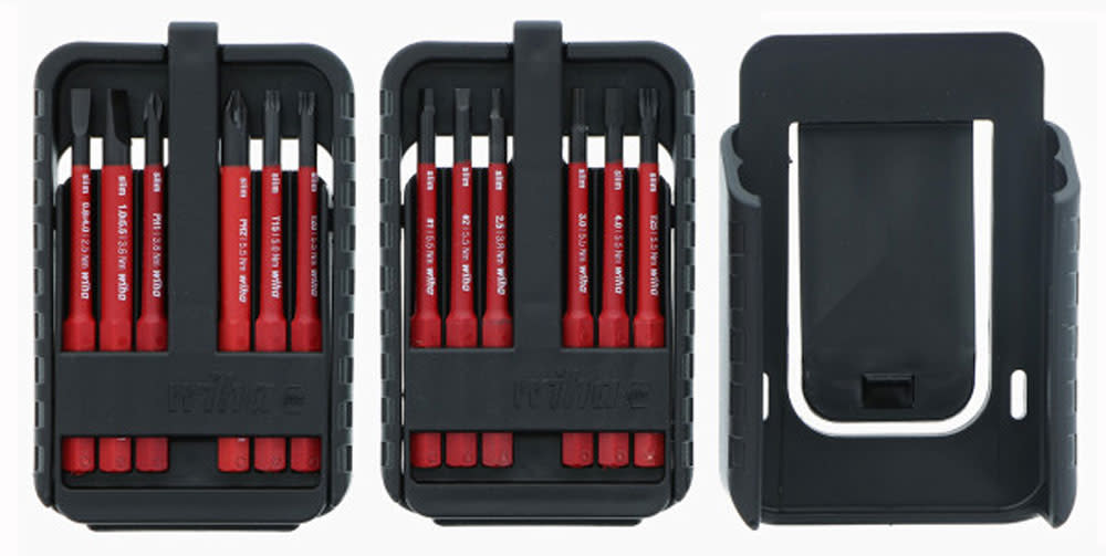 Wiha 12 Piece Insulated SlimLine Blade Belt Set - Flockneti