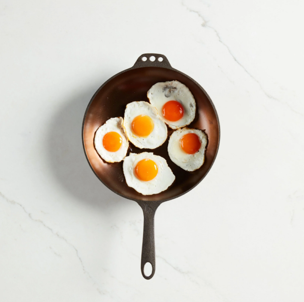 Smithey Ironware No. 11 Deep Skillet with Glass Lid - Flockneti