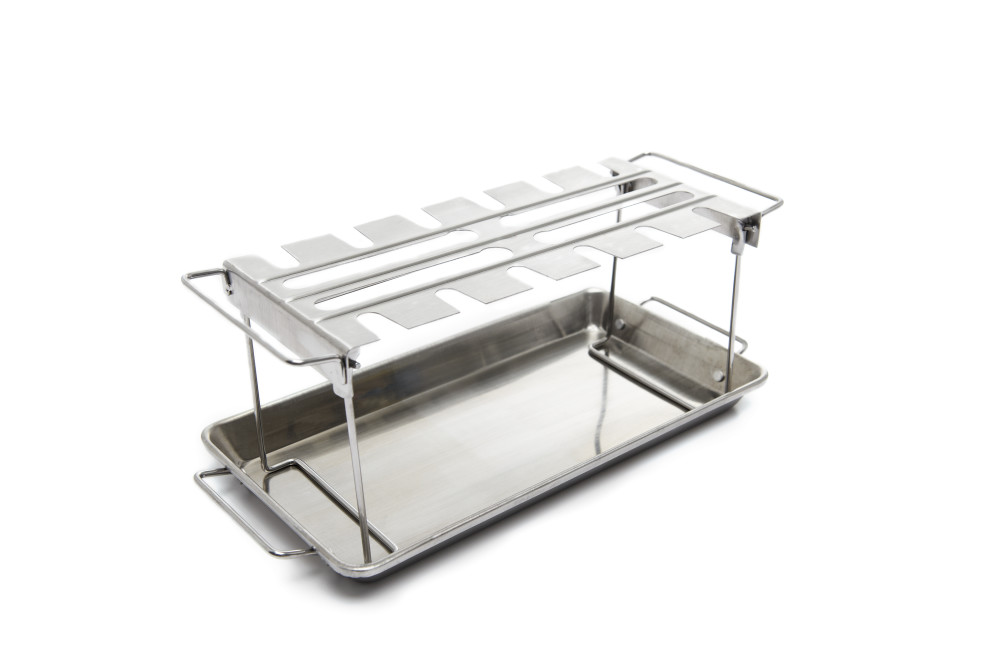 Broil King Stainless Steel Roaster and Wing Rack with Pan - Flockneti