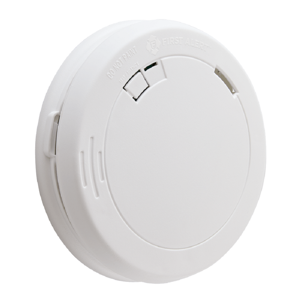 First Alert Slim Battery-Operated Photoelectric Smoke Alarm - Flockneti