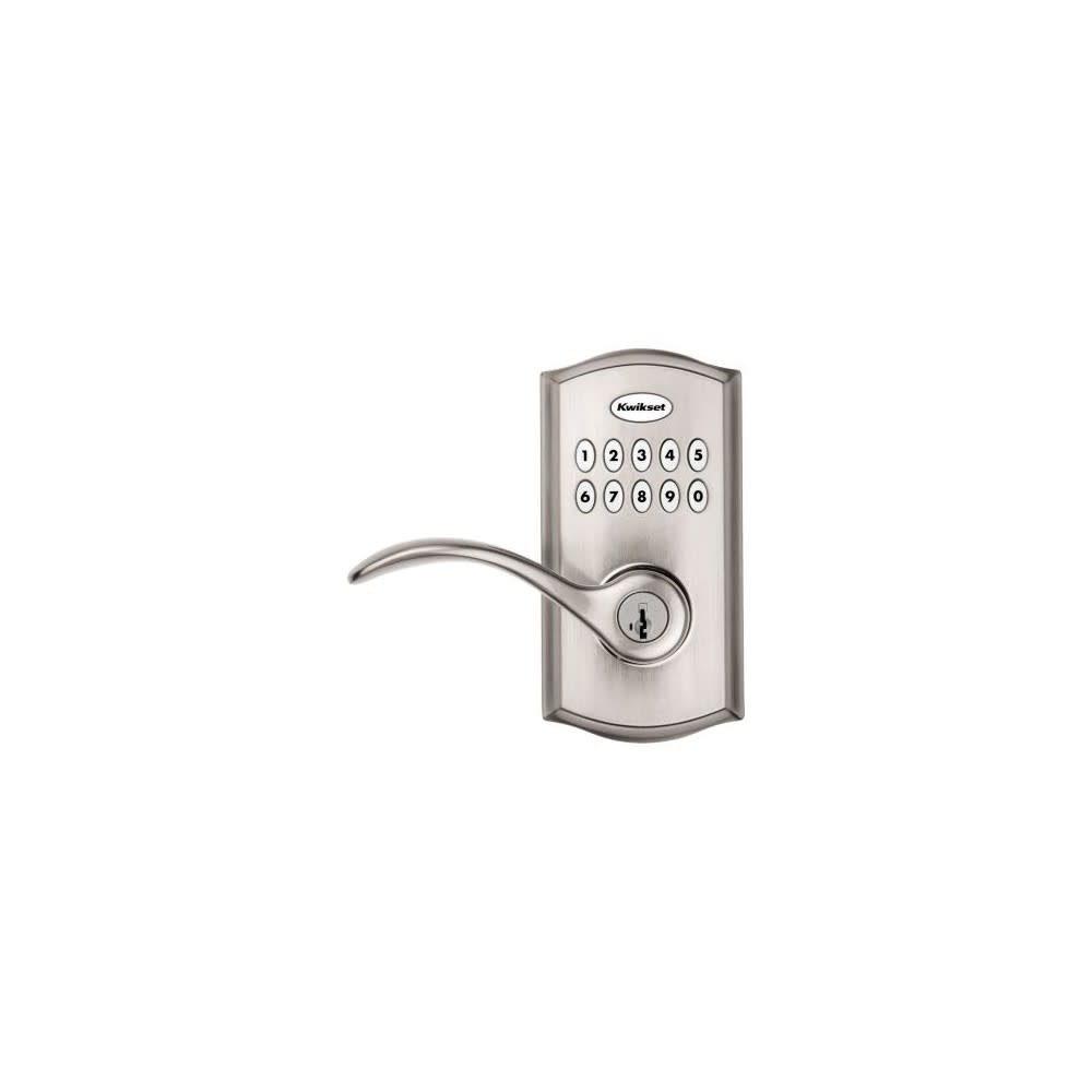 Kwikset SmartKey Pembroke Door Lever SmartCode 955 Satin Nickel - Flockneti