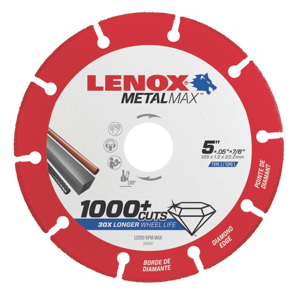 Lenox MetalMax Diamond Grit 5-in Cutting Wheel - Flockneti