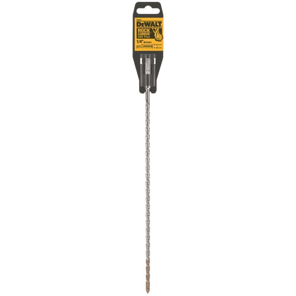 DEWALT 1/4″ x 12″ x 14″ Rock Carbide SDS+ Hammer Bit - Flockneti