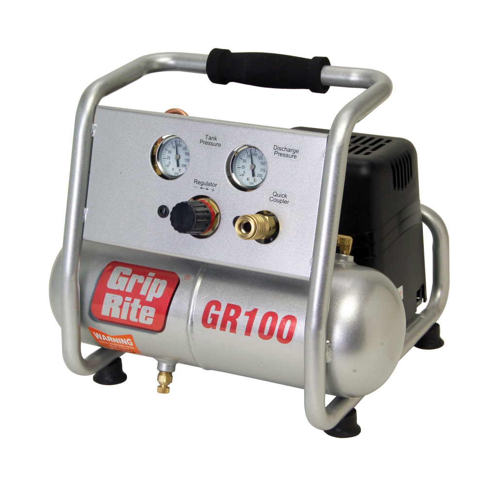 Grip Rite 1 HP 1 gallon hand carry compressor - Flockneti