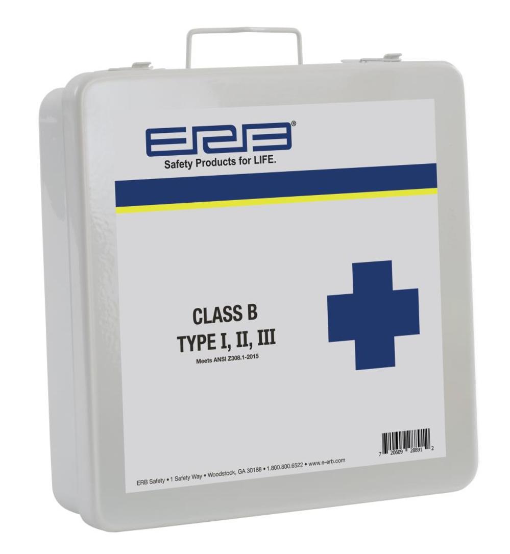 ERB ANSI 2015 Class B First Aid Kit Metal Box - Flockneti
