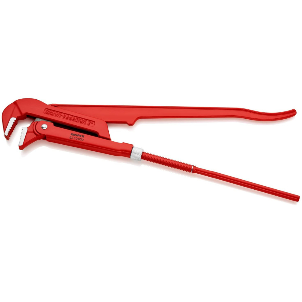 Knipex Pipe Wrench Swedish Pattern 90 Deg Angled 650 mm - Flockneti
