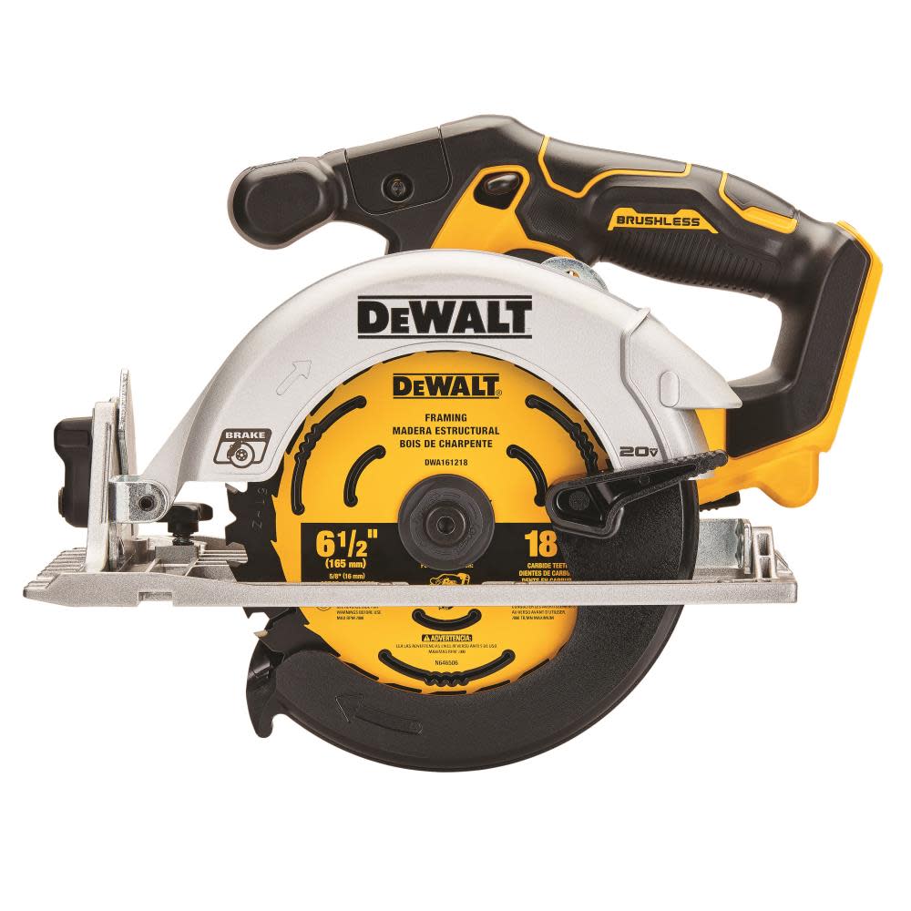 DEWALT 20V MAX 6-1/2 in. Brushless Cordless Circular Saw (Tool Only) - Flockneti