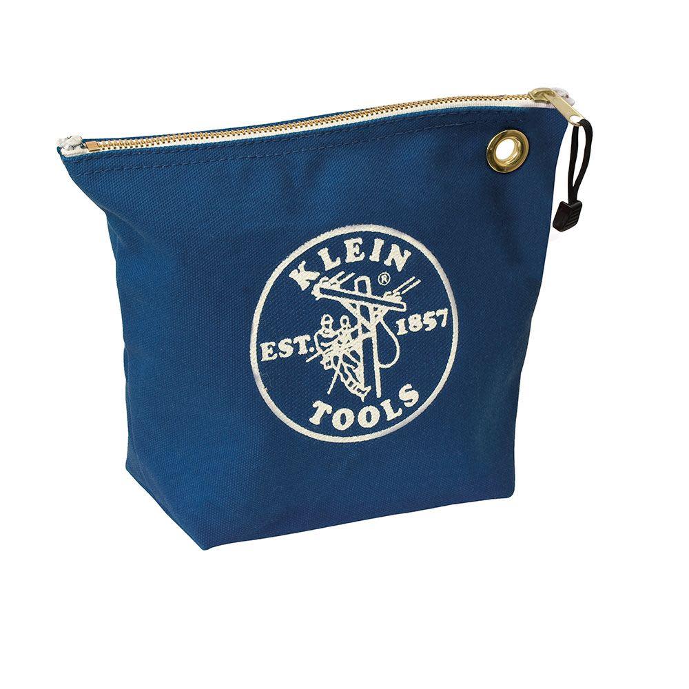 Klein Tools Canvas Zipper Bag Consumables Blue - Flockneti