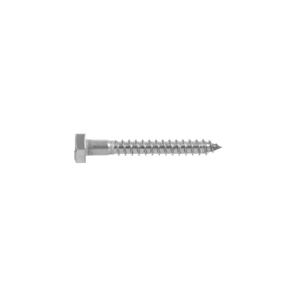 Hillman 5/16-18 x 2 1/2″ Stainless Steel Hex Lag Screw 25pk - Flockneti