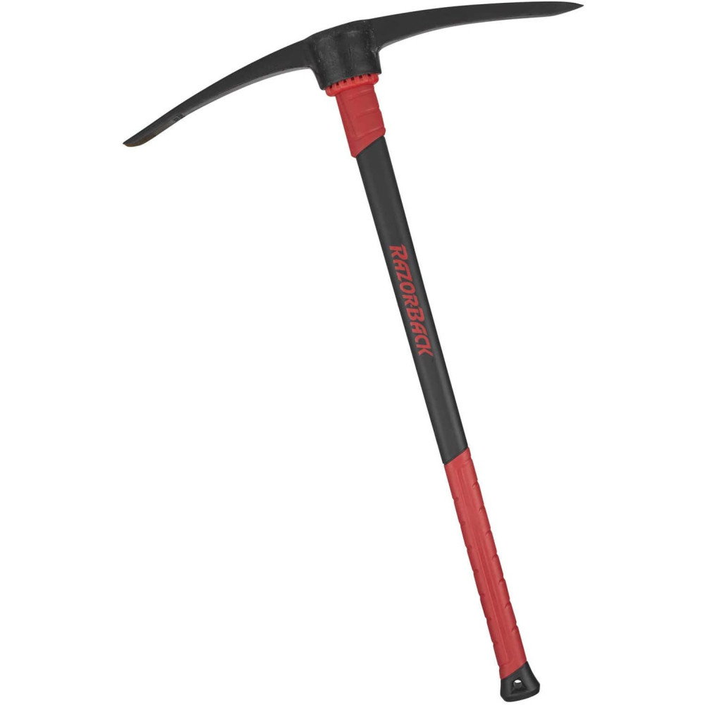 Razorback 6 Lbs Clay Pick with 34 In. Fiberglass Handle - Flockneti