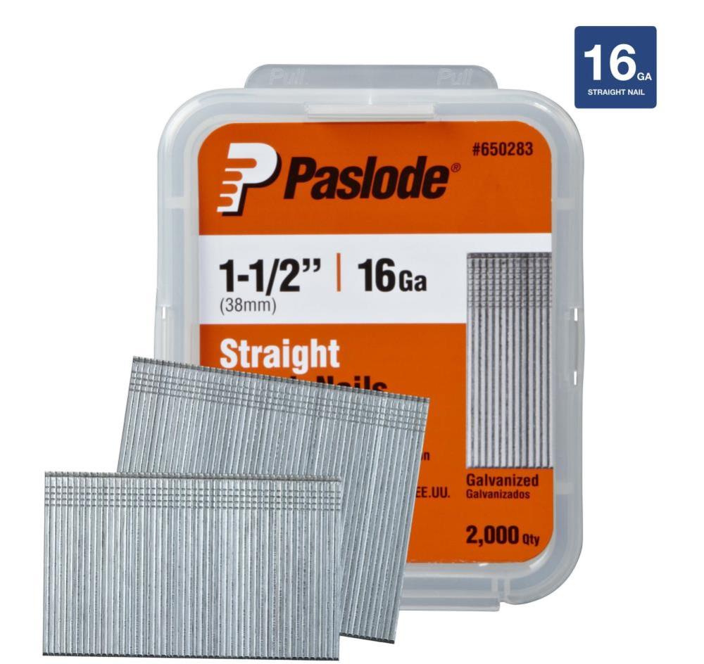 Paslode 2000 Pack 1-1/2″ 16 Ga Galv Straight Finishing Nails - Flockneti