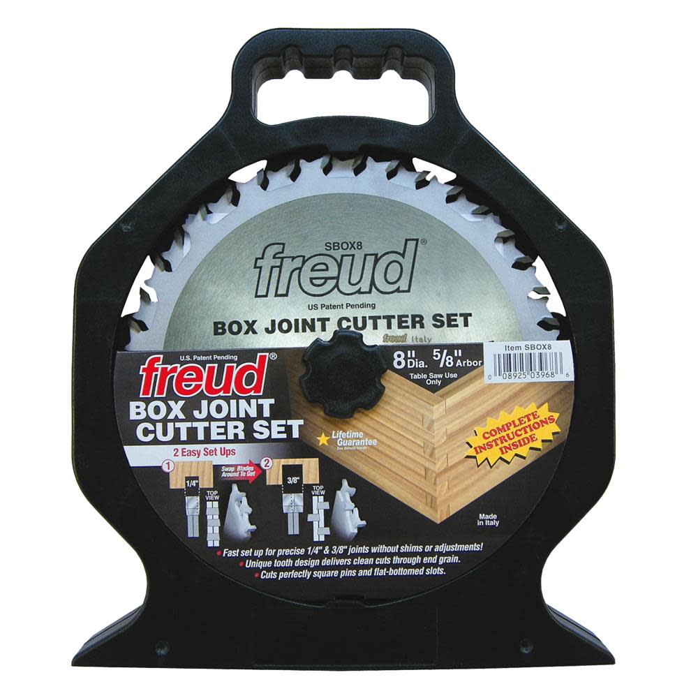 Freud 8 In. x 20T Box Joint Cutter Set - Flockneti