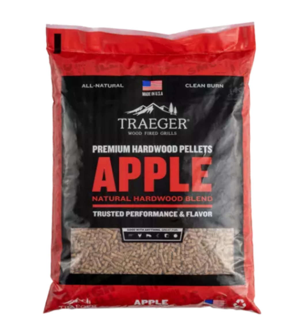 Traeger Apple BBQ Wood Pellets 20lb Bag - Flockneti