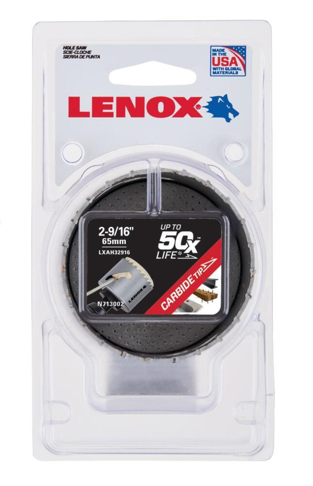 Lenox Hole Saw Carbide Tipped 2 9/16″ 65mm - Flockneti