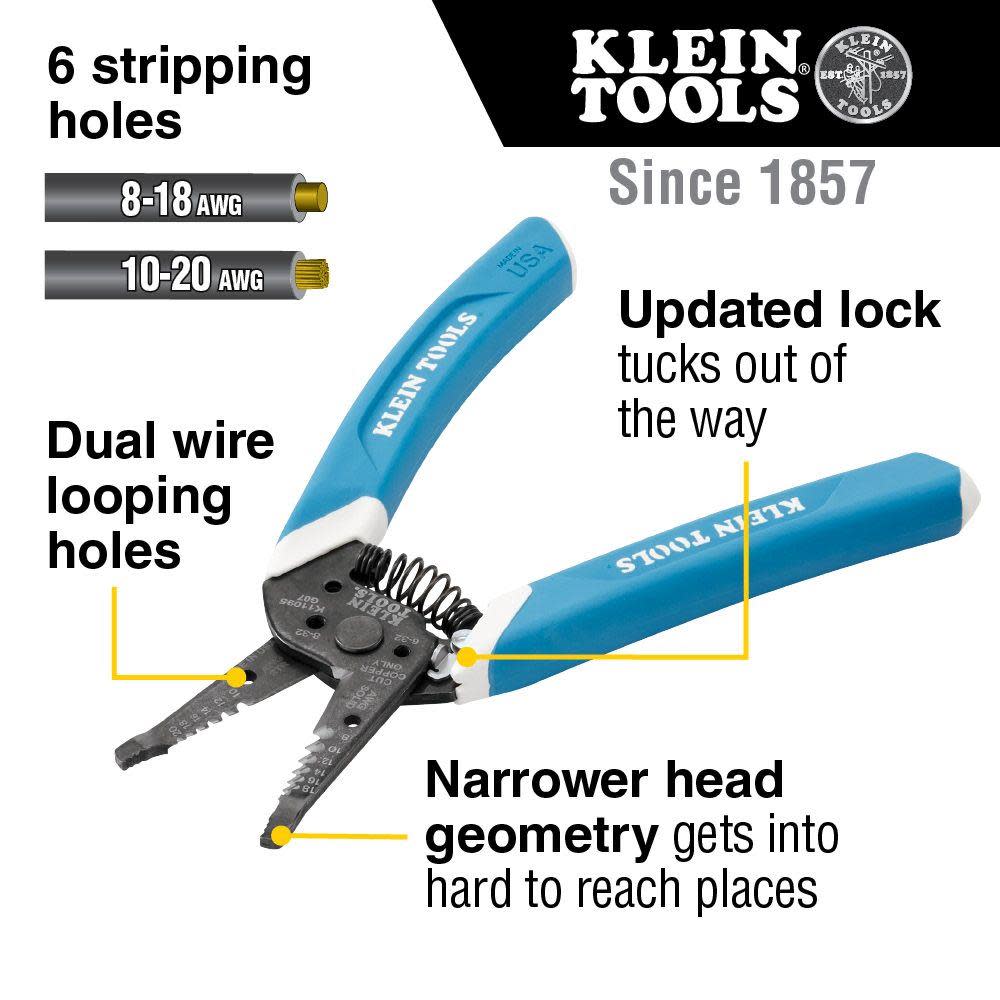 Klein Tools Wire Stripper / Cutter 8-20 AWG - Flockneti