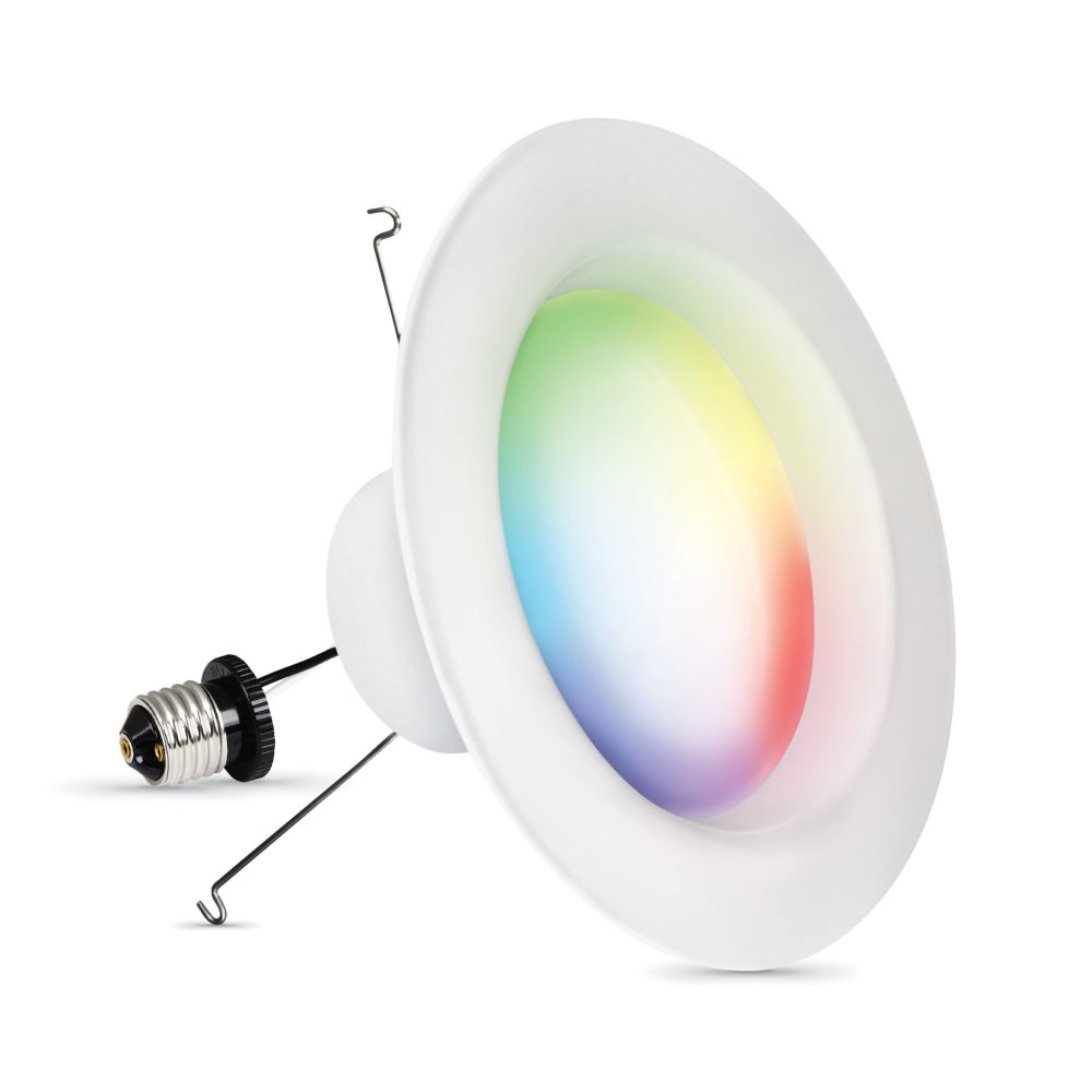 Feit Electric 6″ 120V 11.1W RGBW Smart LED Recessed Downlight - Flockneti