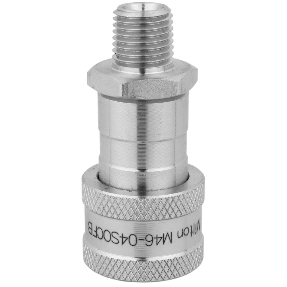 Milton 1/4″ NPTF Hydraulic Spin-On Coupler Female Half - Flockneti
