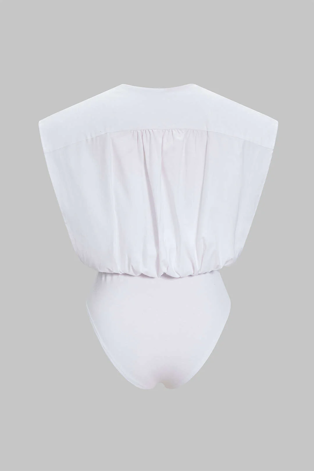 Ruched Sleeveless Bodysuit - Flockneti
